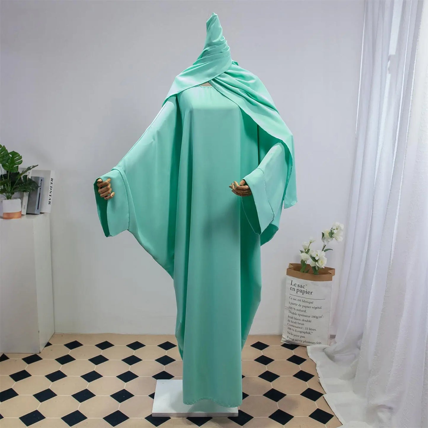 Two Piece Abaya and Matching Hijab