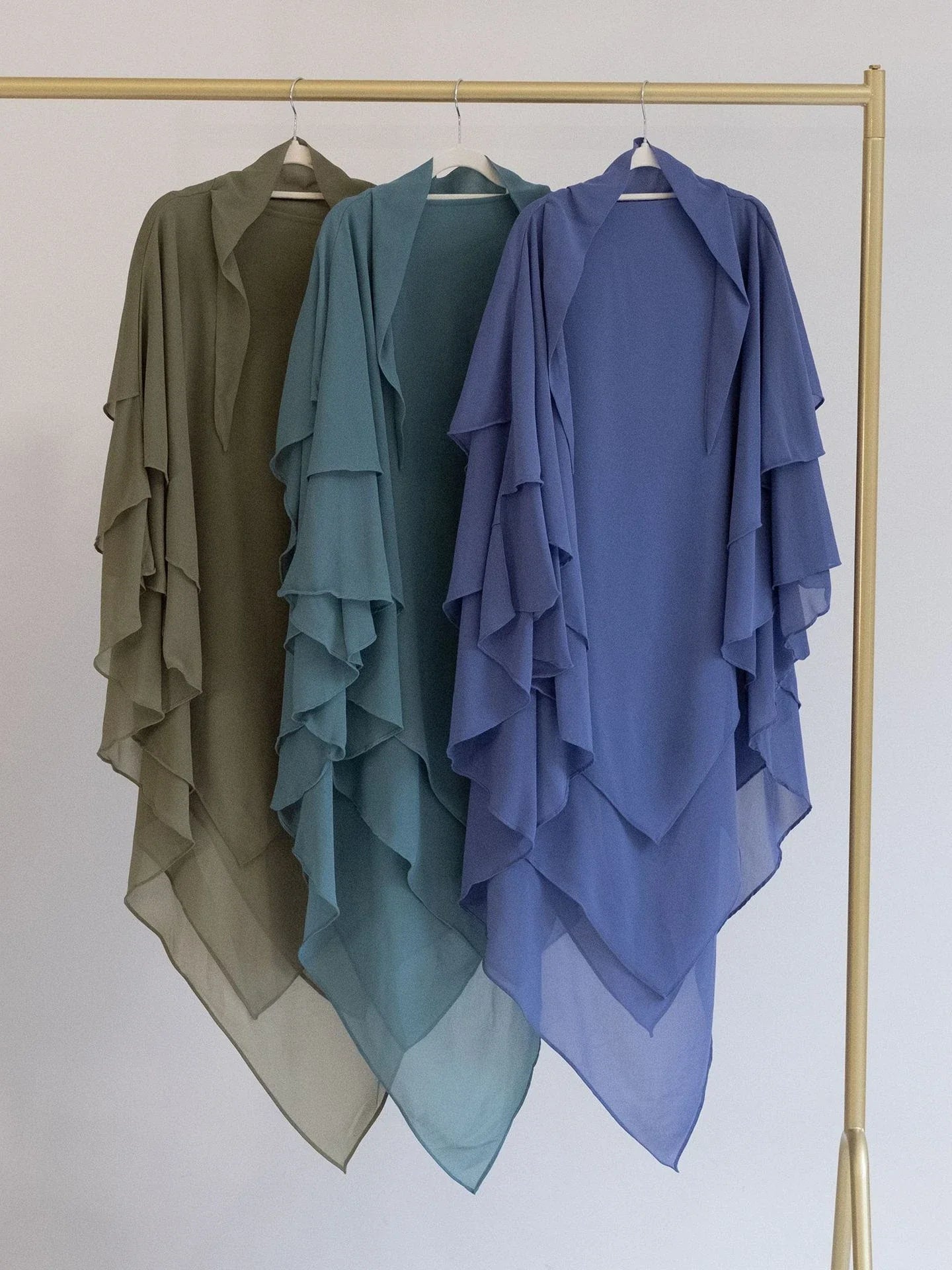 3 Layer Chiffon Long Khimar