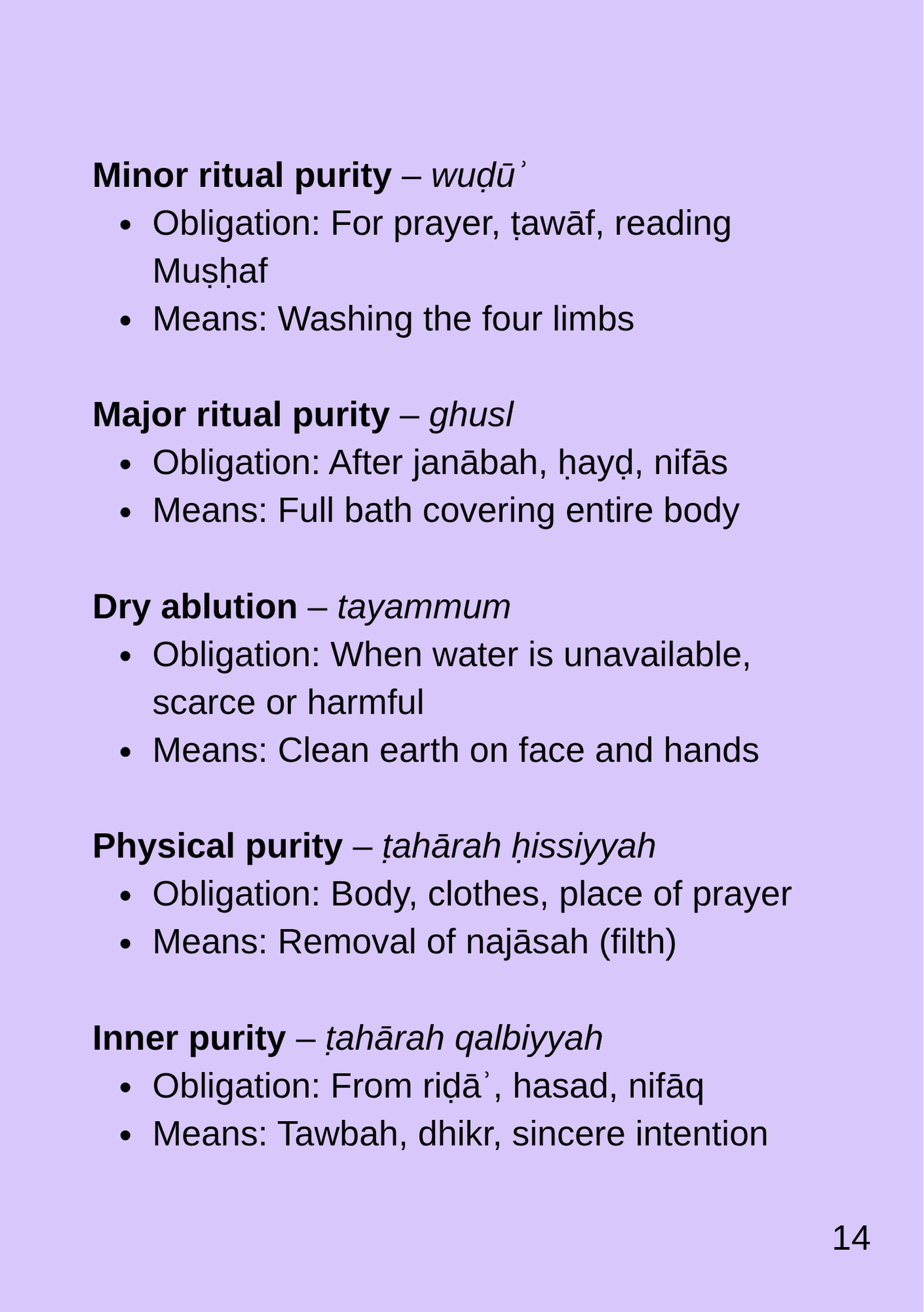 Wudhu: Purified for Allah