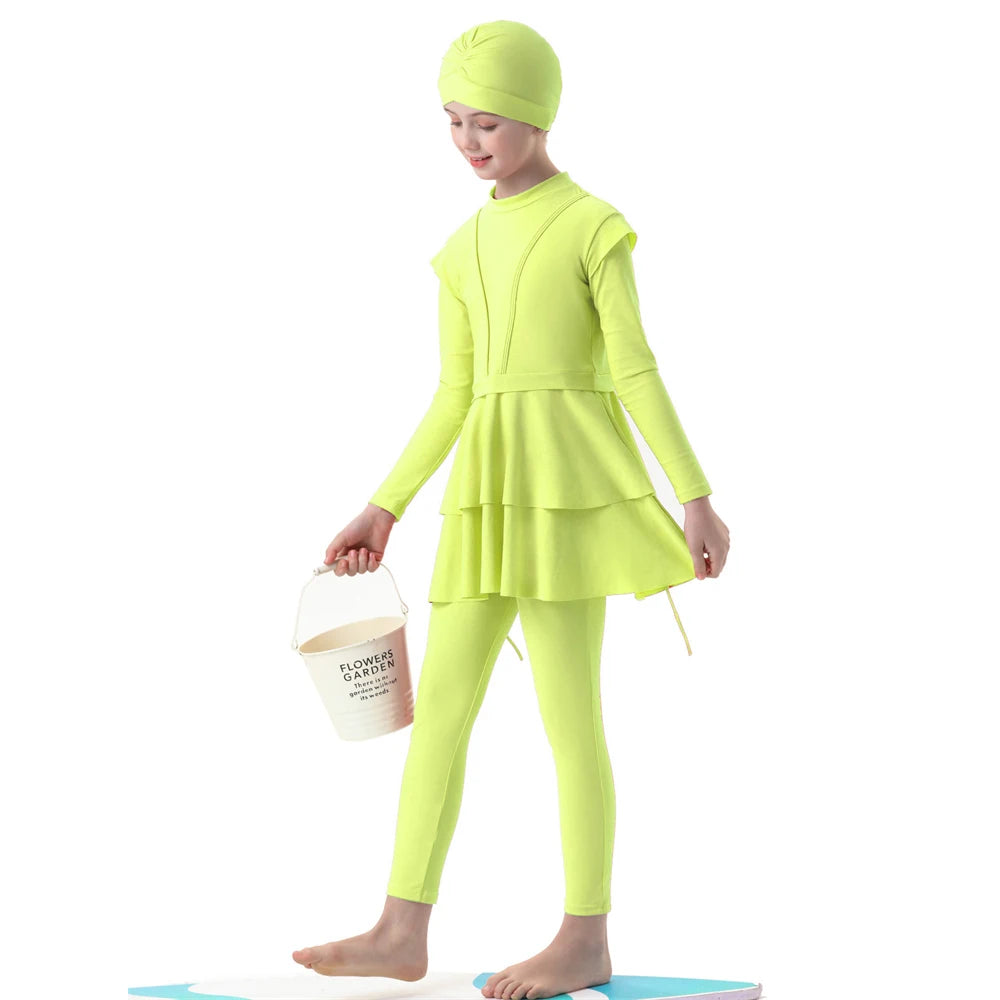 3 Piece Girl's Burkini