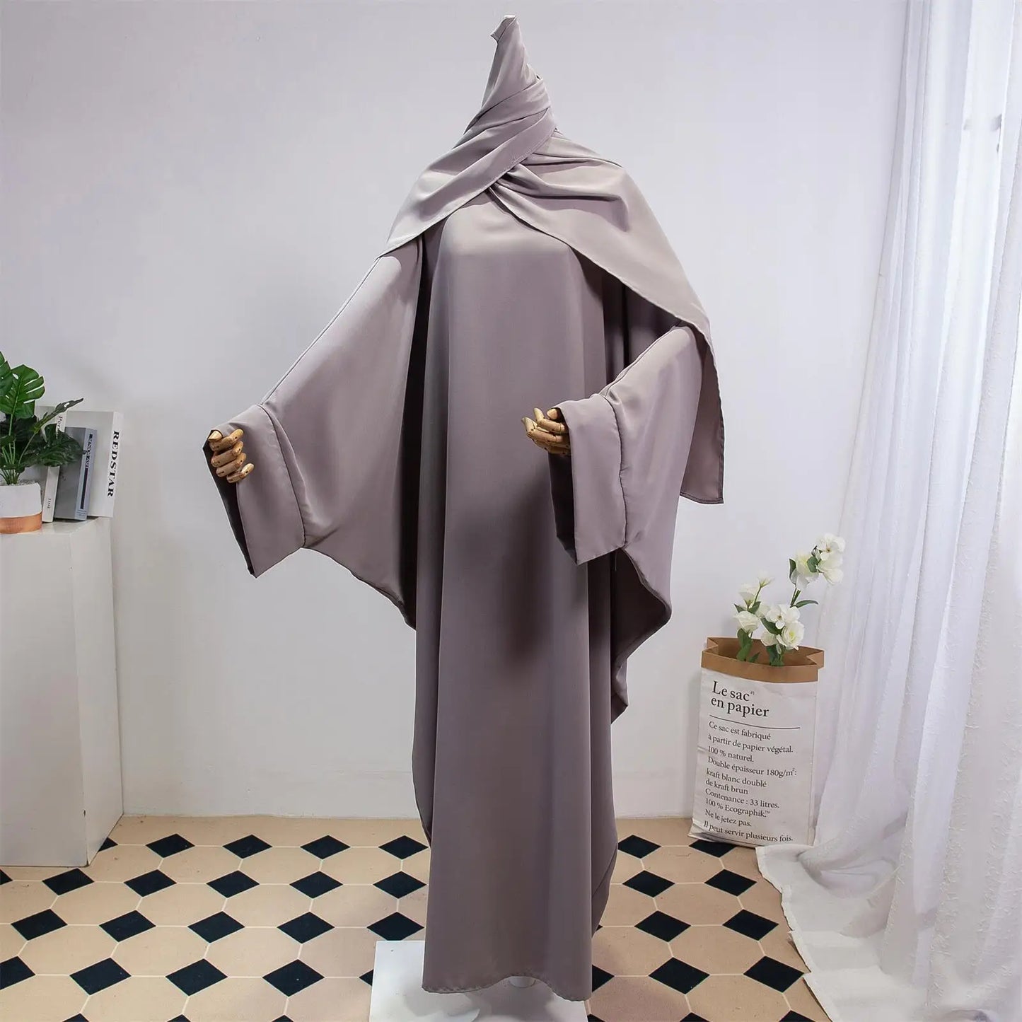 Two Piece Abaya and Matching Hijab