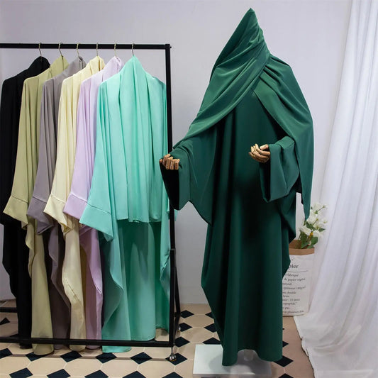 Two Piece Abaya and Matching Hijab