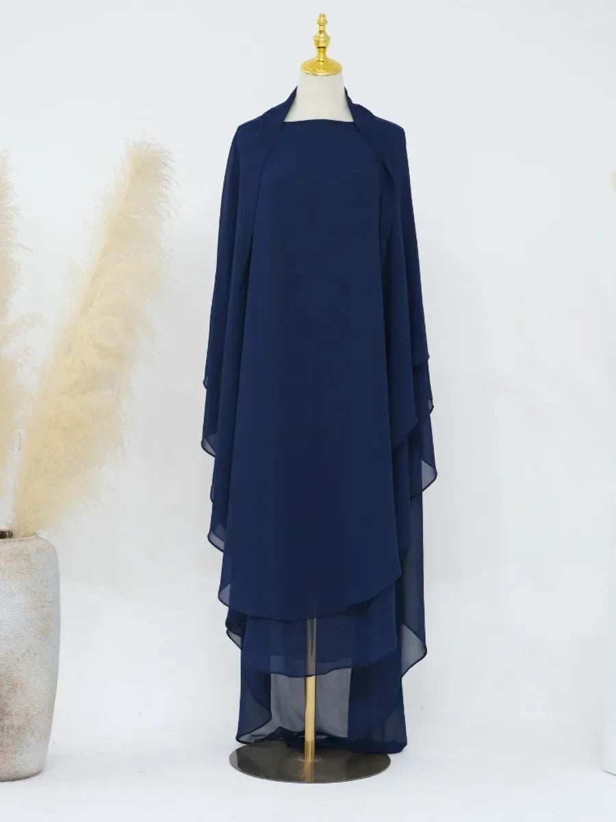 2 Layer Extra Long Khimar