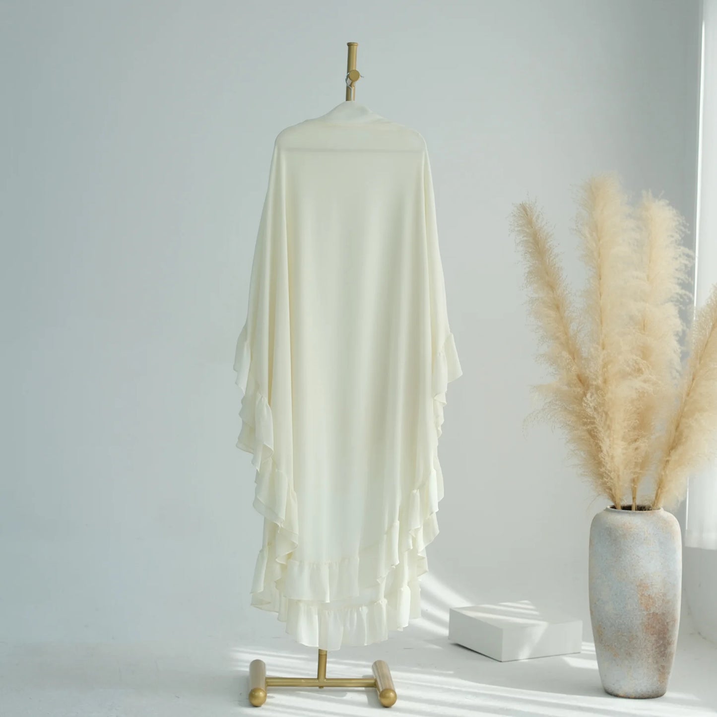 2 Layer Ruffle Chiffon Khimar