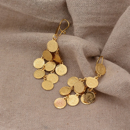 Gold Coin Earrings