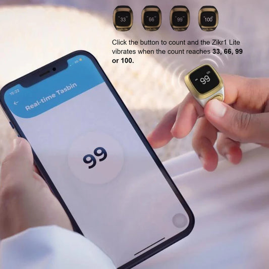 Waterproof Smart Dhikr Ring