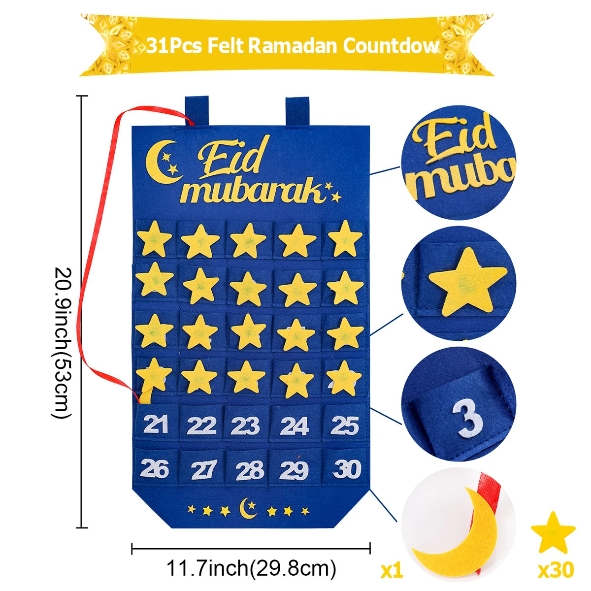 Ramadan Countdown Felt Calendar