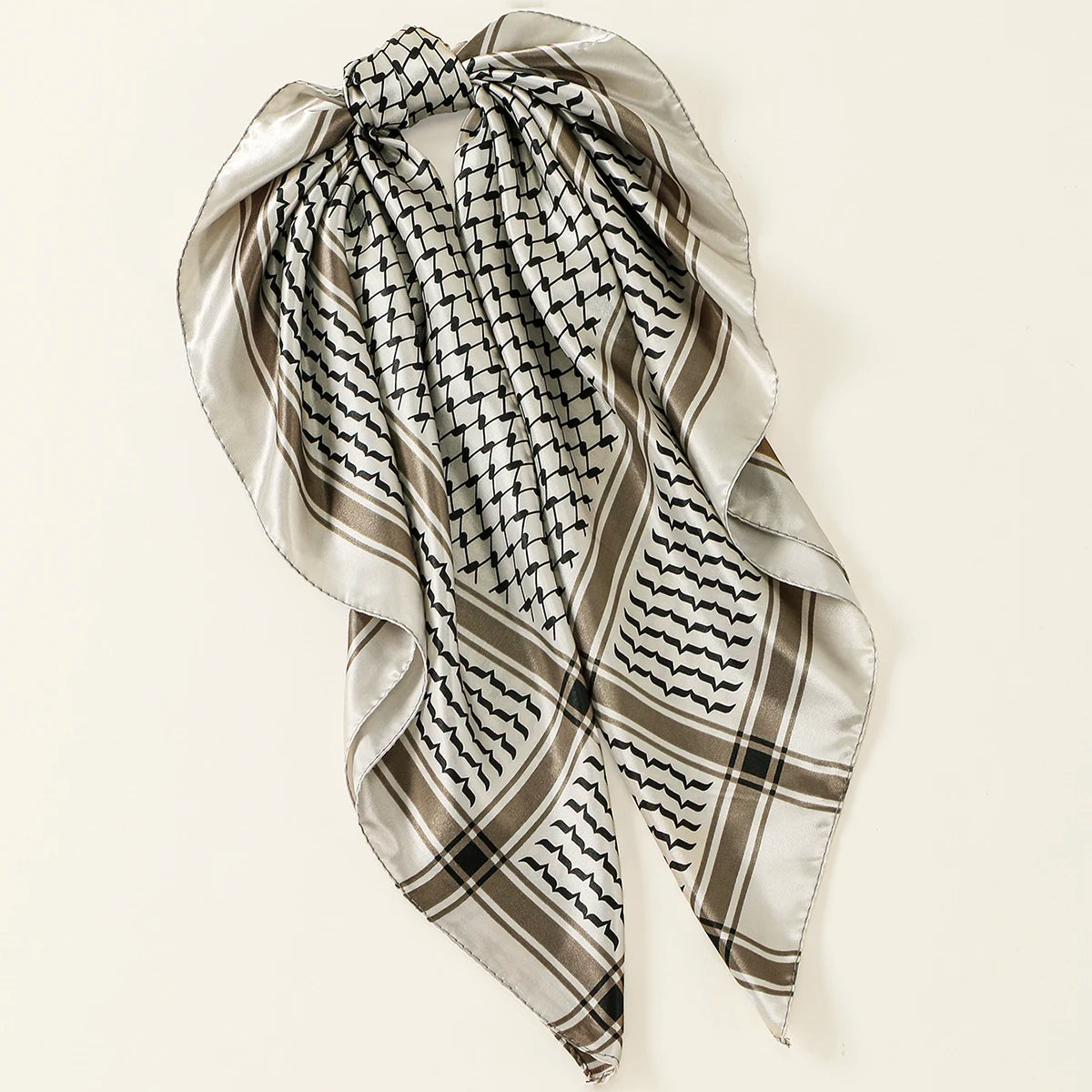 Small Satin Keffiyeh Scarf