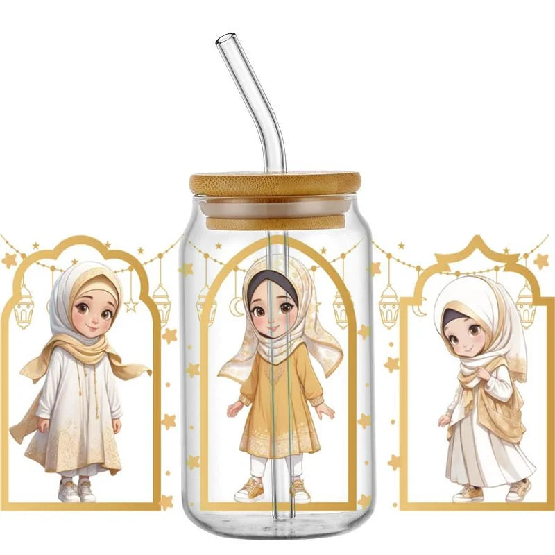 Islamic Decals for Kids Bottles
