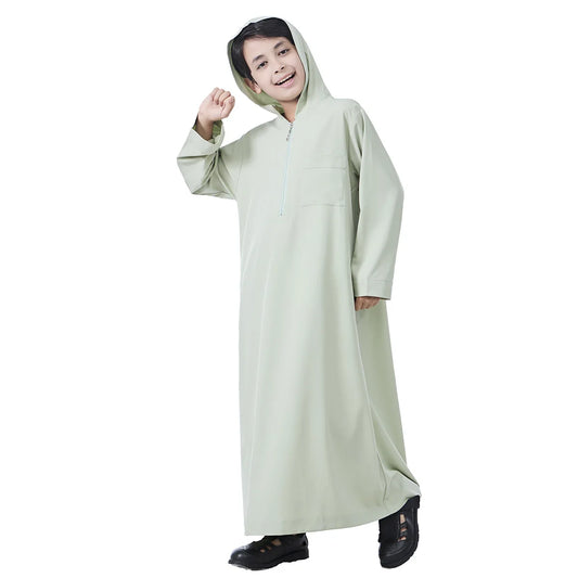 Hoodie Style Thobe for Boys