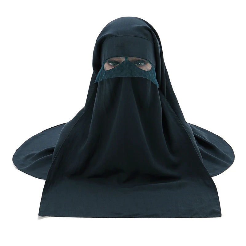 2 Layer Pinch Niqab with Mesh Visor