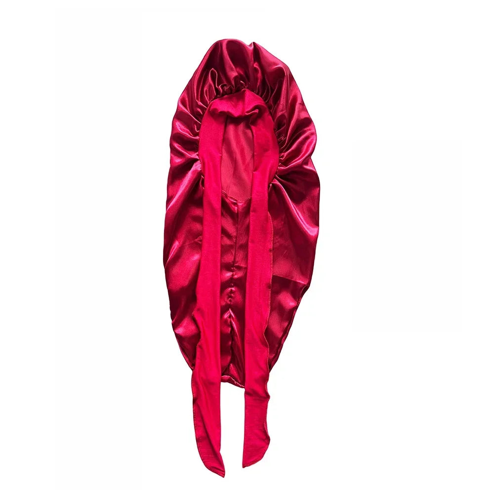 Adjustable Silk Satin Bonnet (Long Hair)