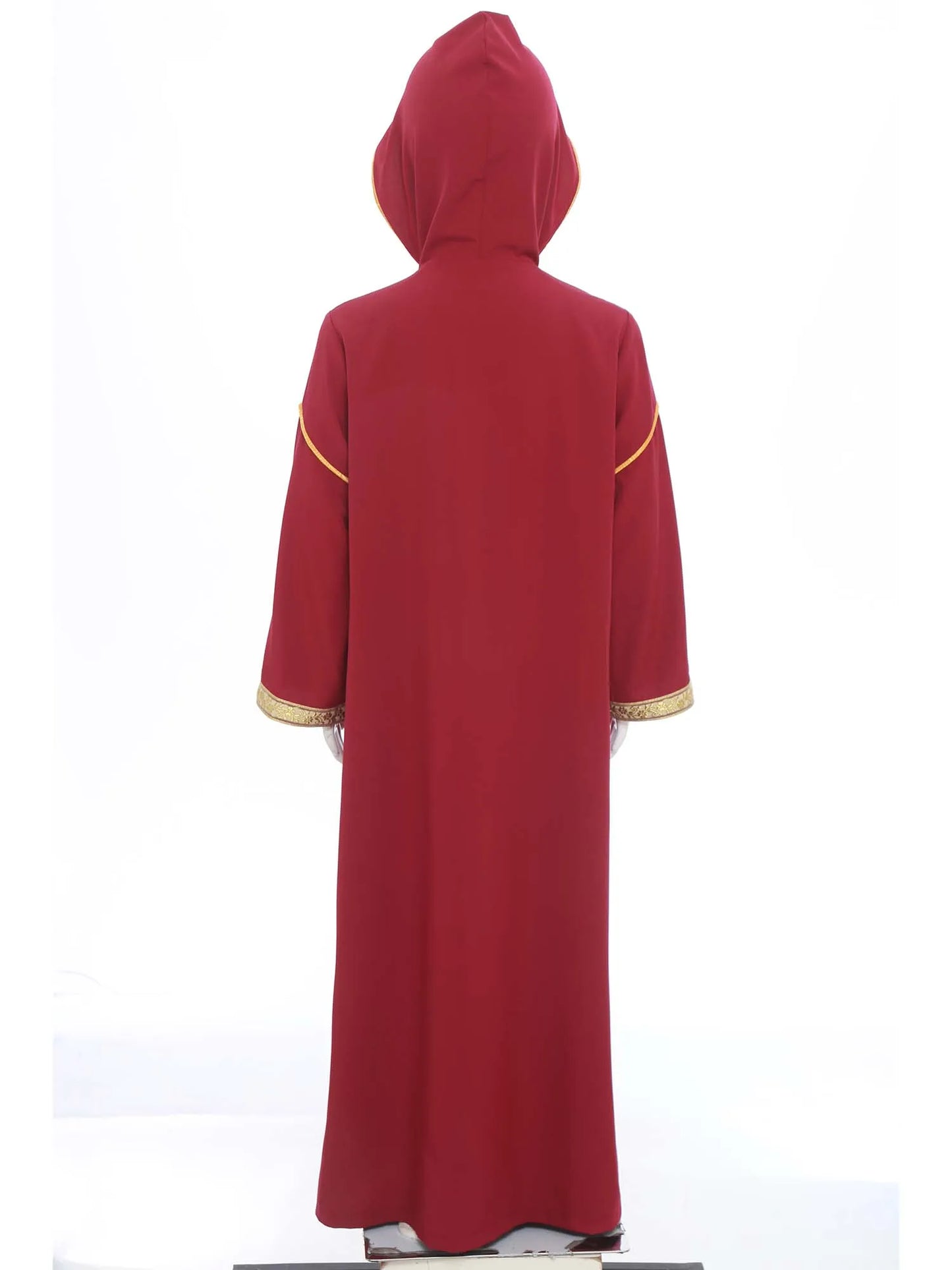 Hooded Kaftan with Zipper