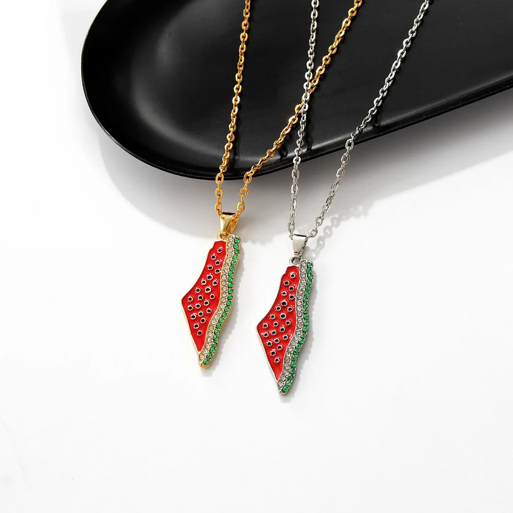 Palestine Watermelon Necklace