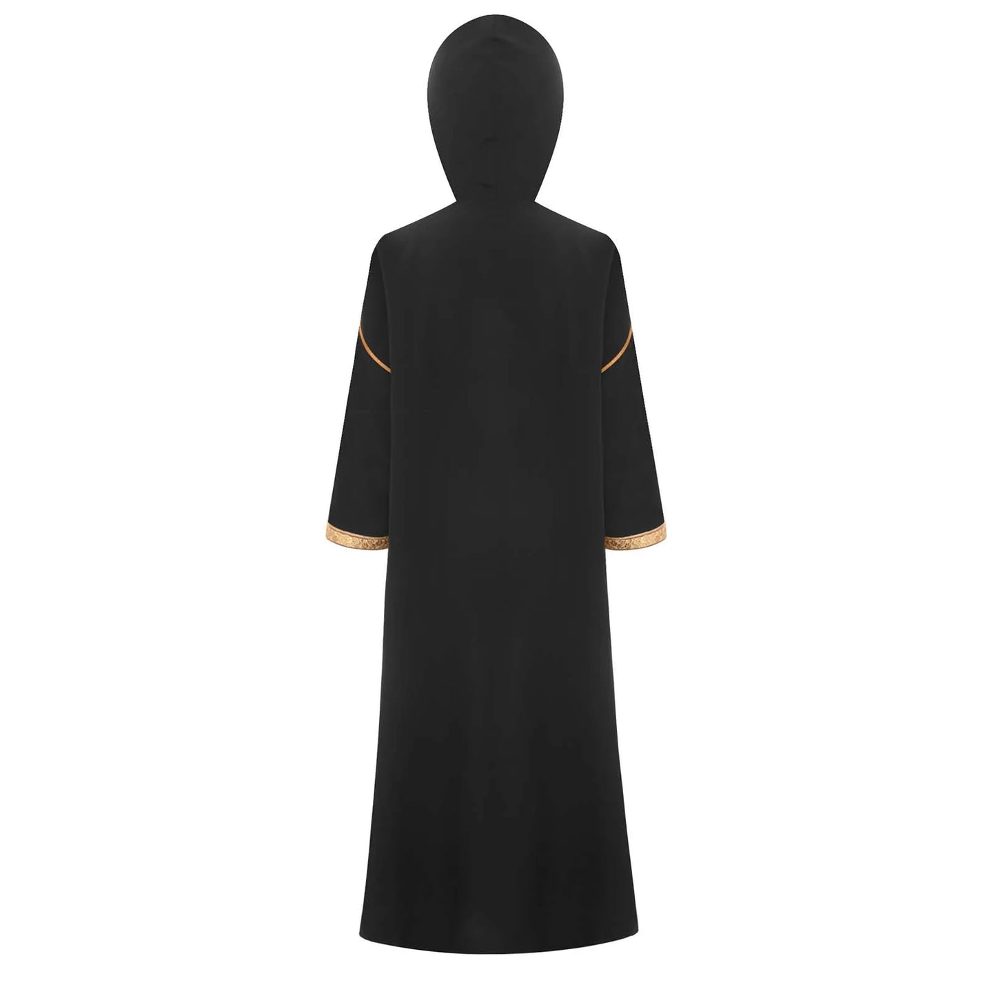 Hooded Kaftan with Zipper