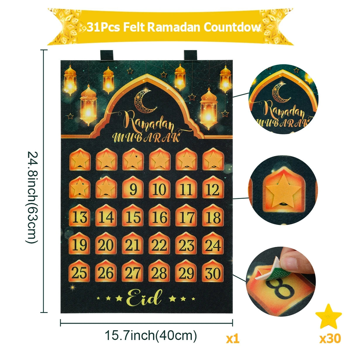 Ramadan Countdown Felt Calendar