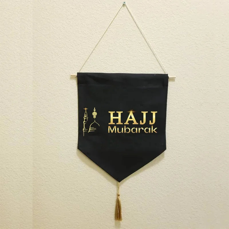 Hajj & Umrah Mubarak Hanging Banner