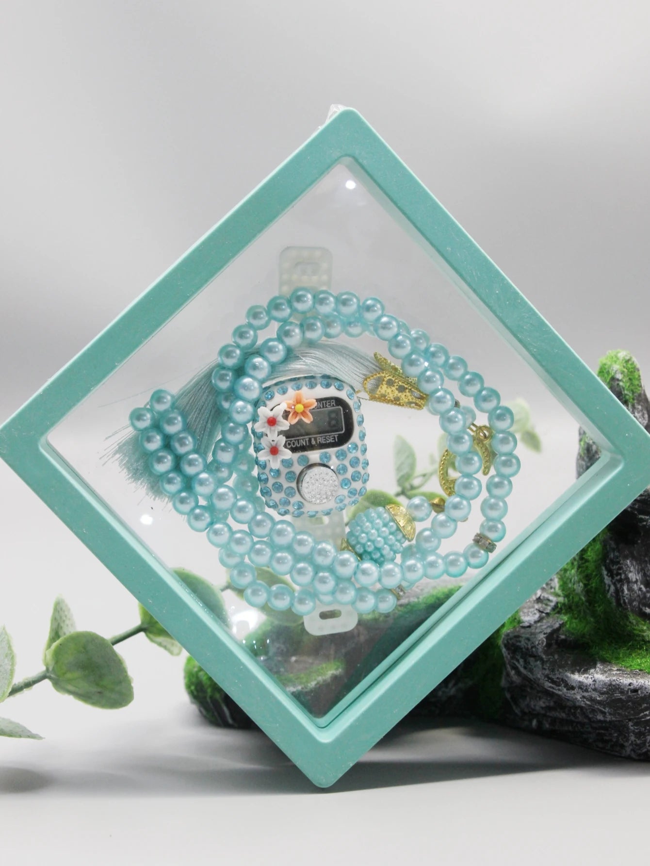 99 Bead Misbaha & Matching Tally Counter Gift
