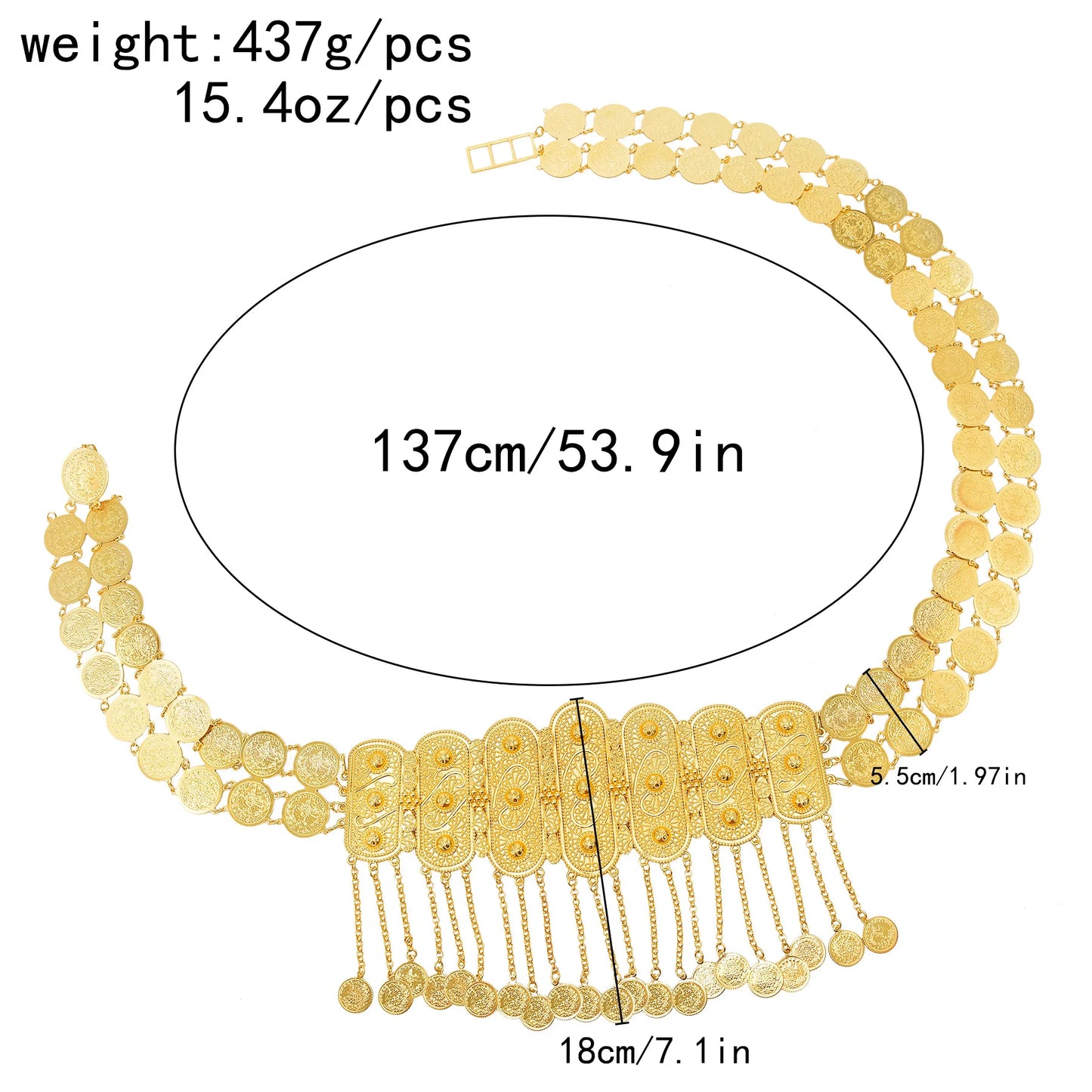 Gold Coin Waist Chain