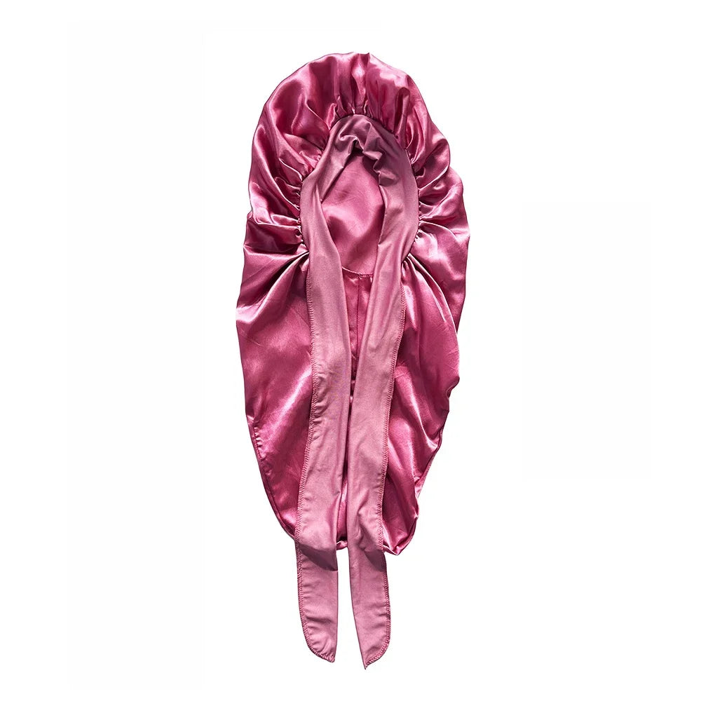 Adjustable Silk Satin Bonnet (Long Hair)