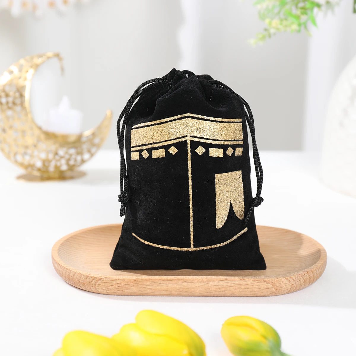 Kaaba Velvet Pouch Bag