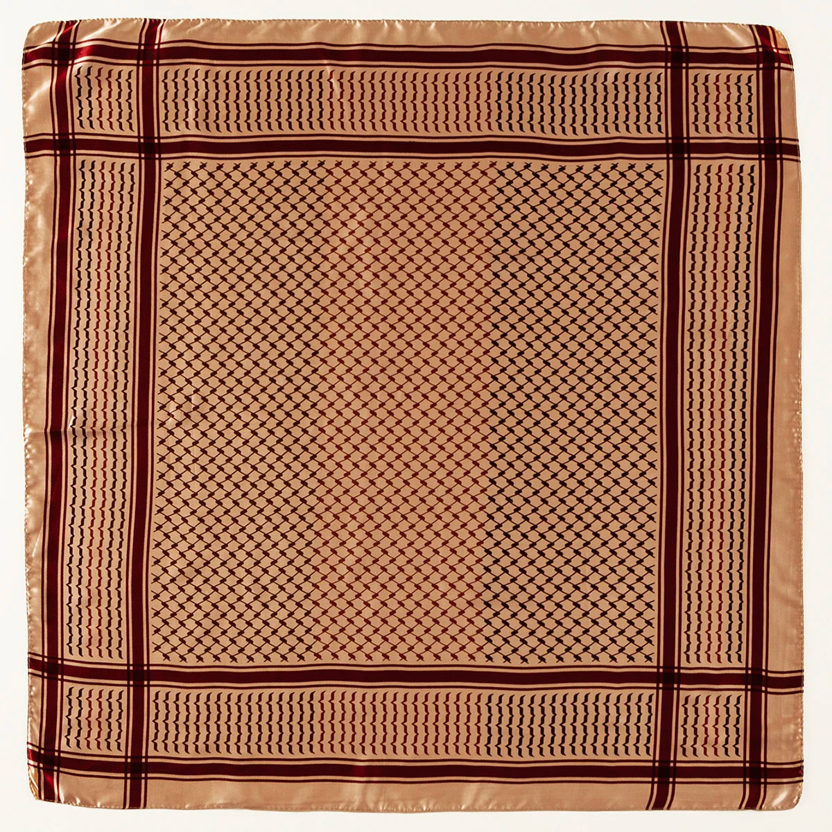 Small Satin Keffiyeh Scarf