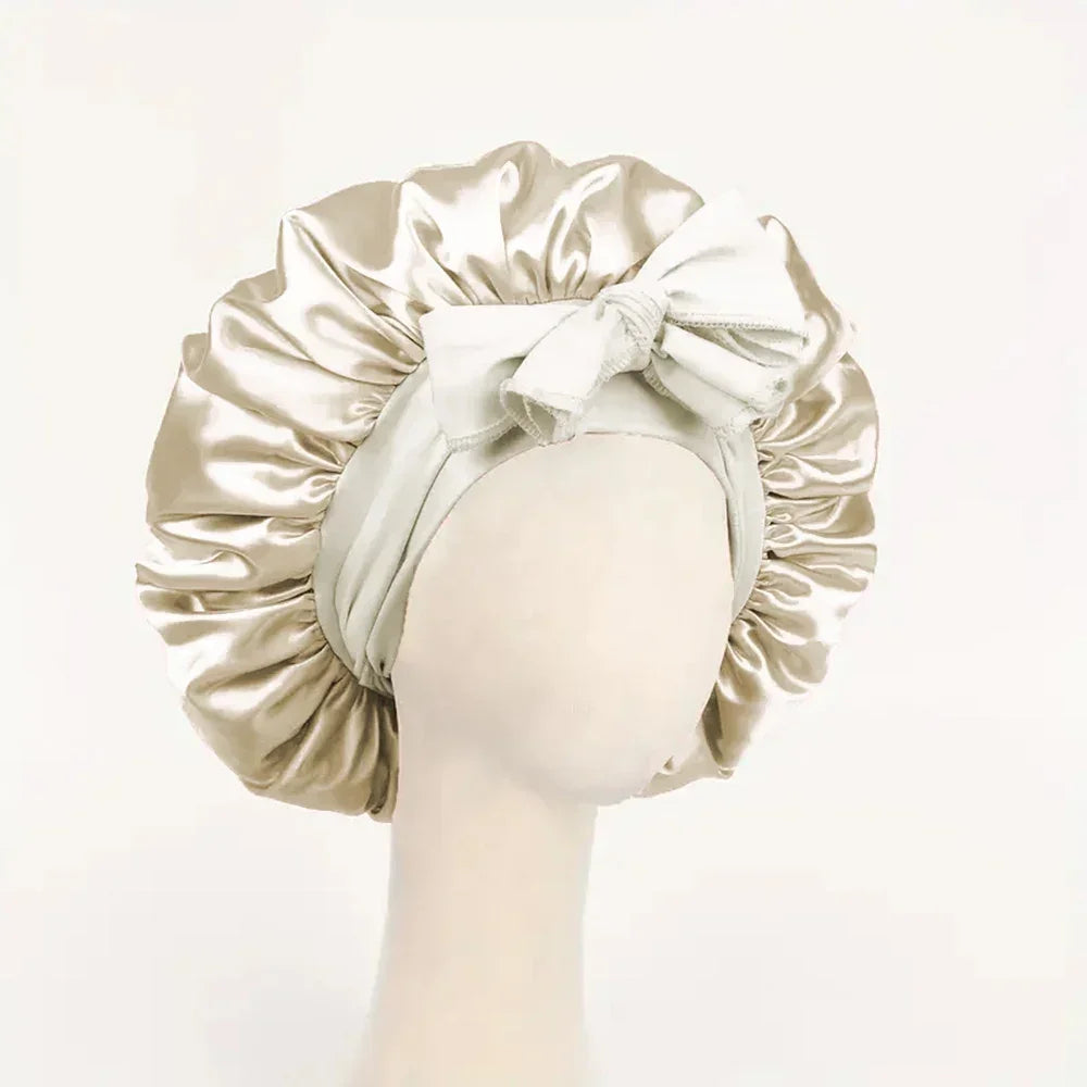 Adjustable Silk Satin Bonnet