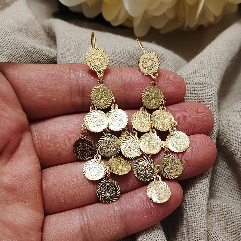 Gold Coin Earrings