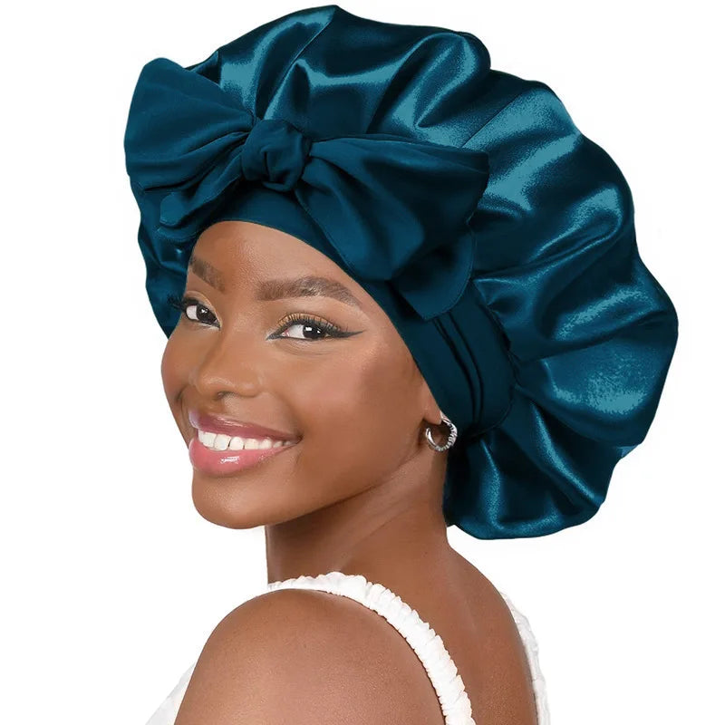 Adjustable Silk Satin Bonnet