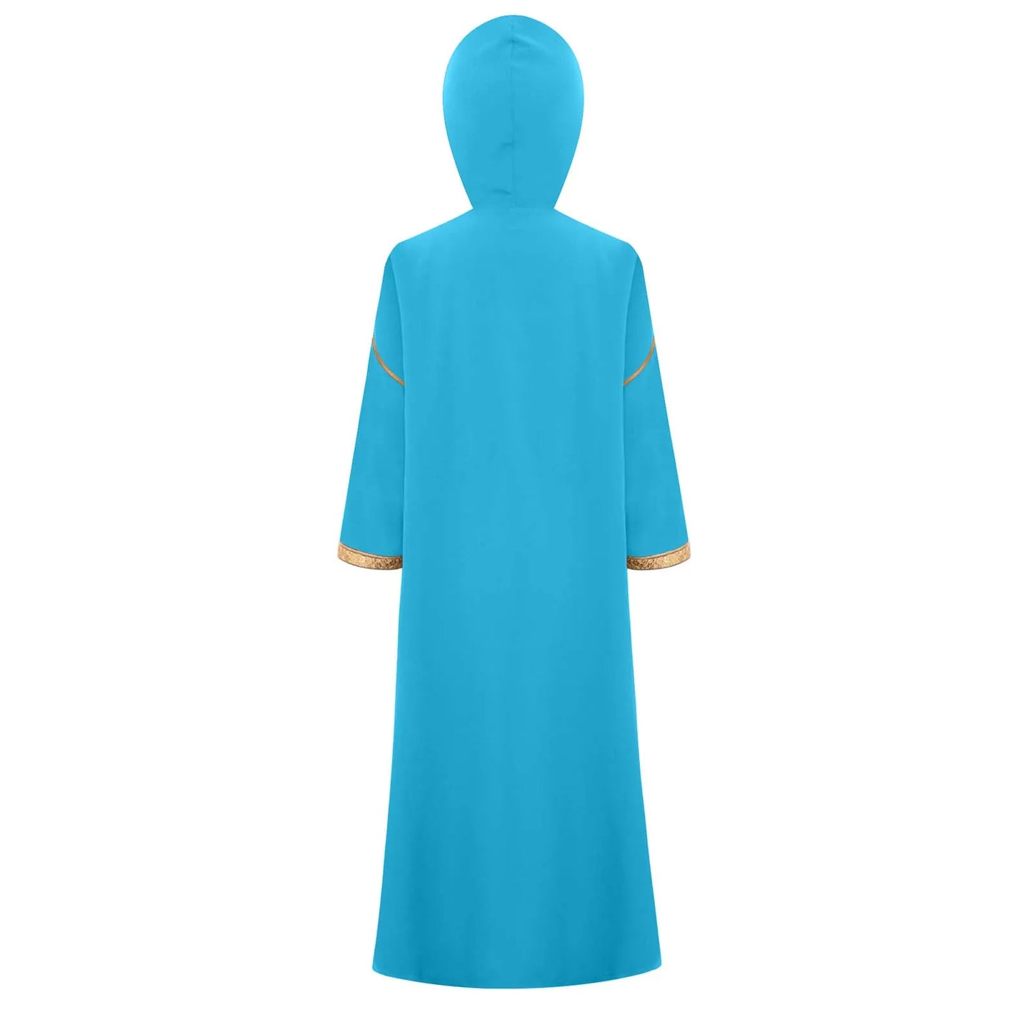 Hooded Kaftan with Zipper
