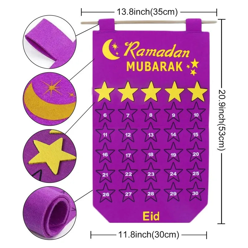 Ramadan Countdown Felt Calendar