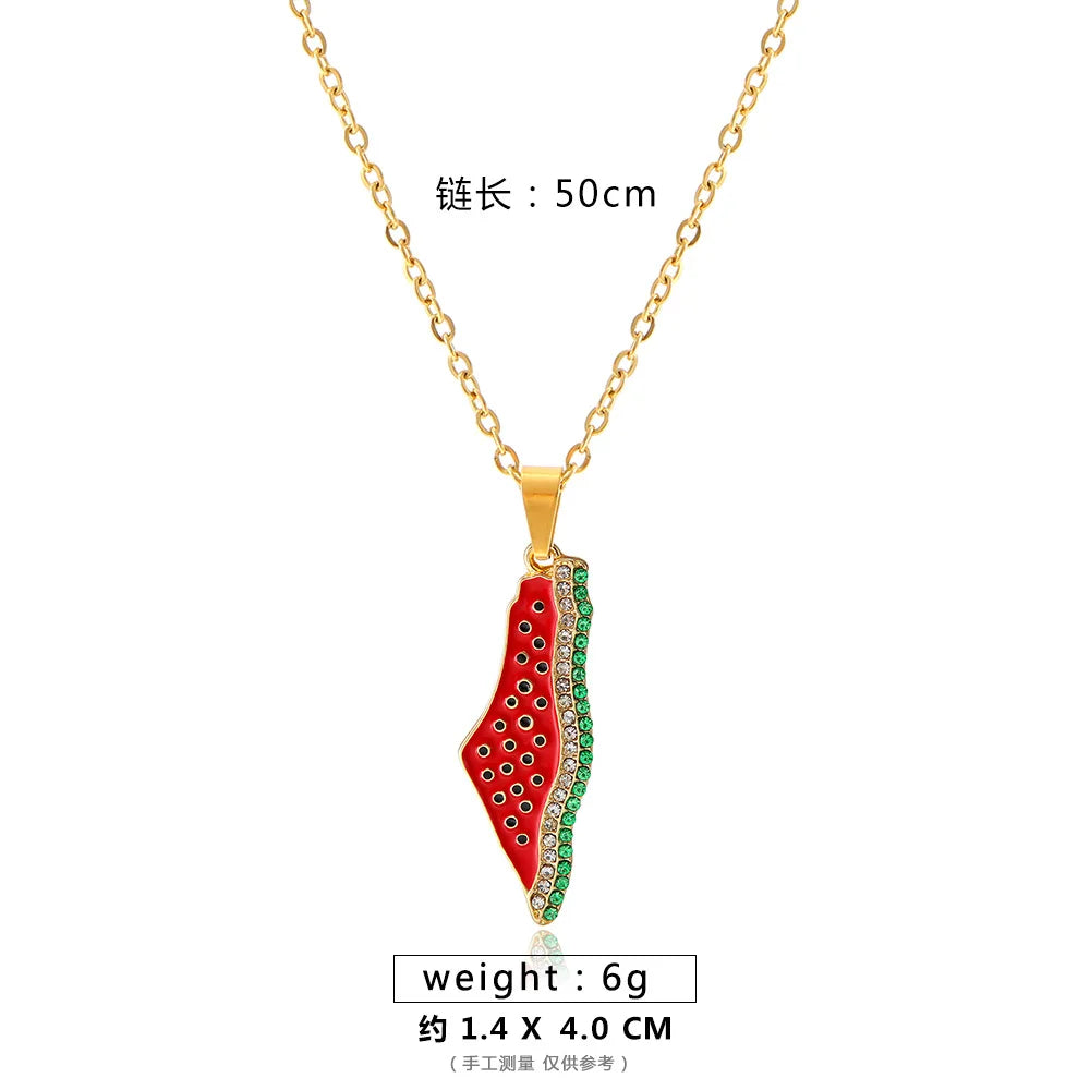 Palestine Watermelon Necklace