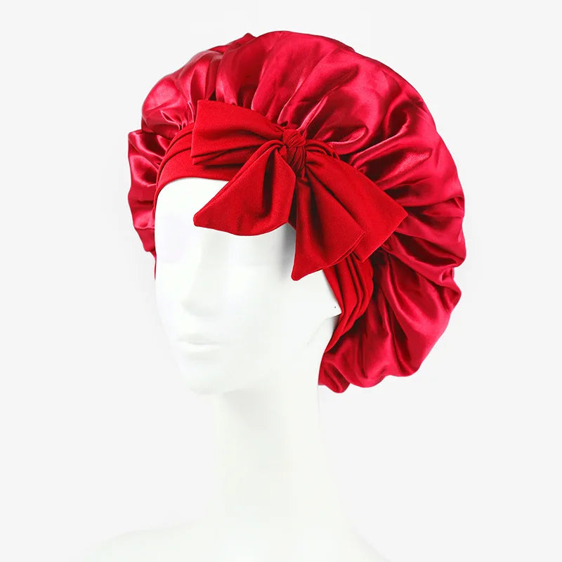 Adjustable Silk Satin Bonnet