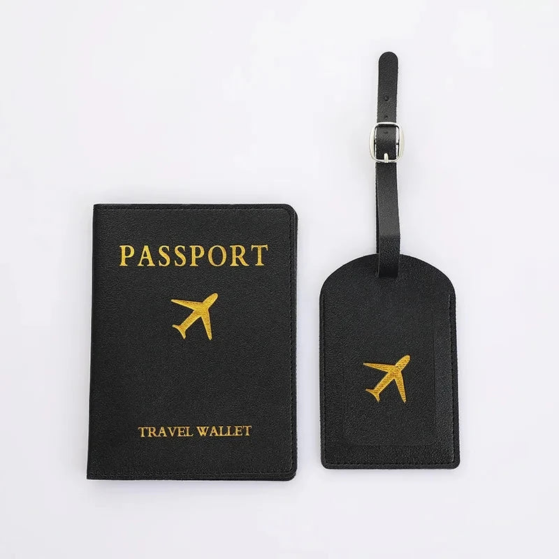 2 Piece Set Luggage Tag & Passport Cover
