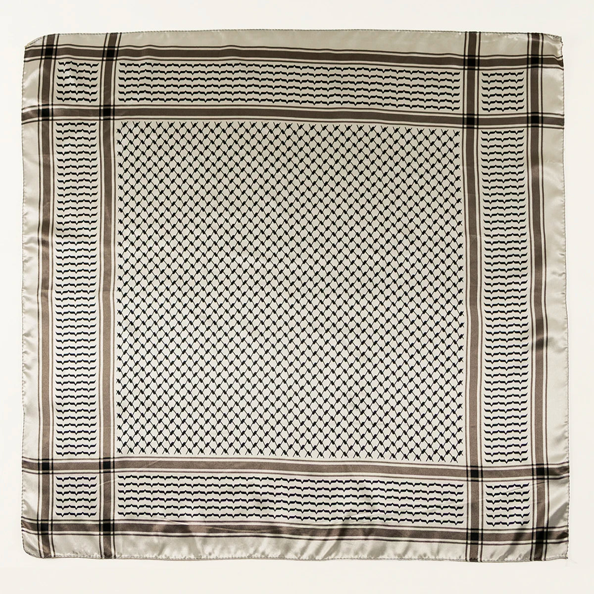 Small Satin Keffiyeh Scarf