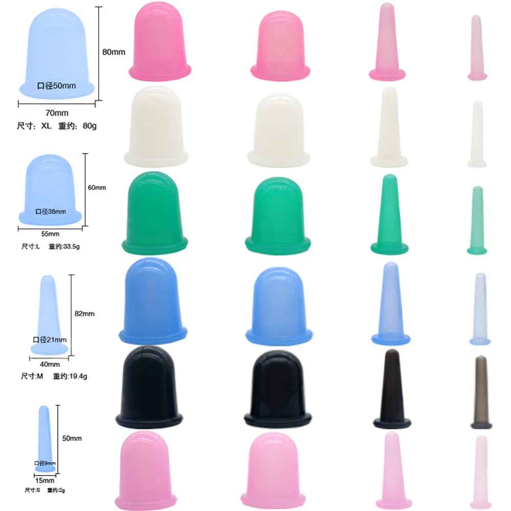 Silicone Suction Cups for Facial Cupping