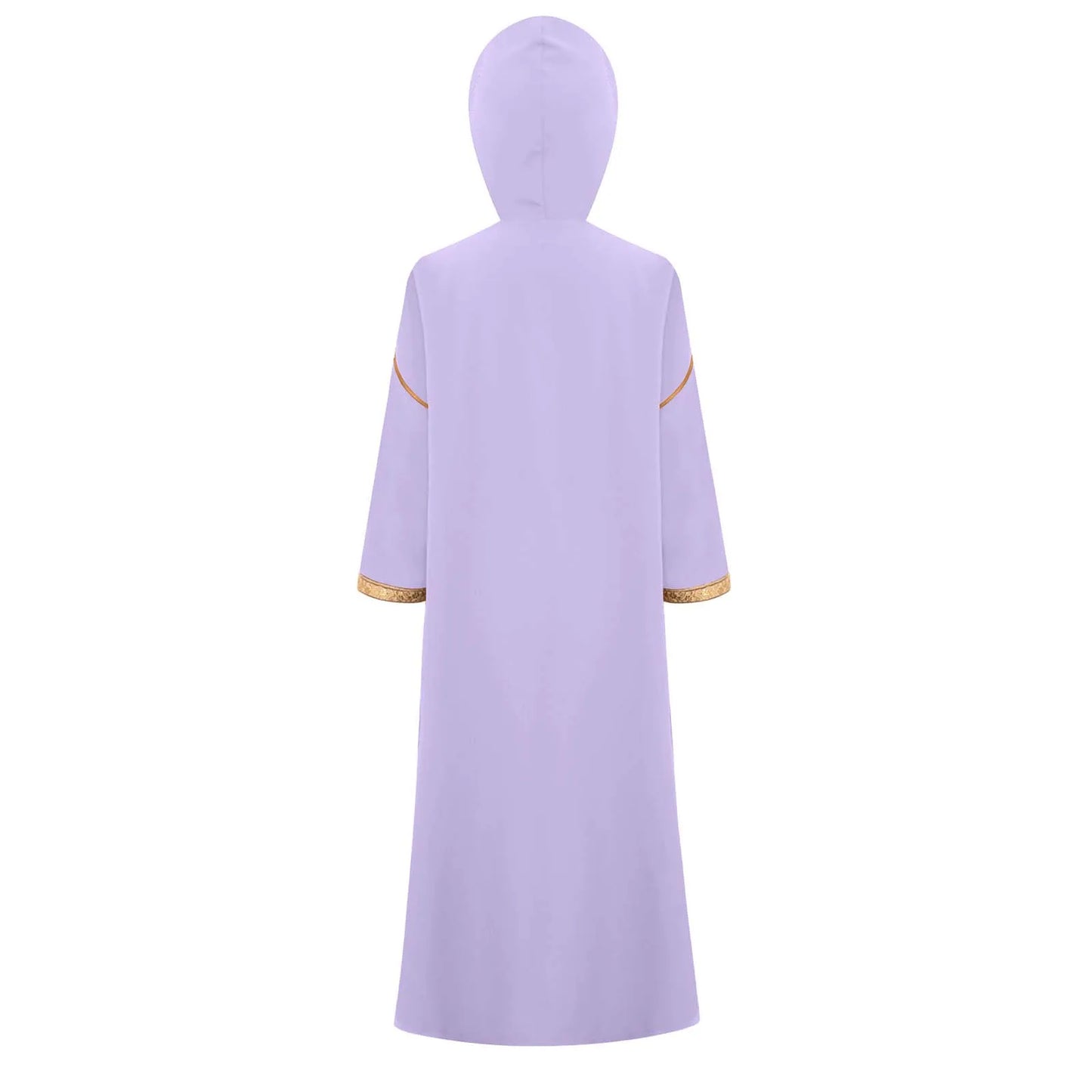 Hooded Kaftan with Zipper