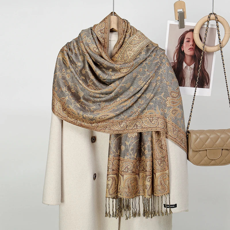 Floral Pashmina Hijab