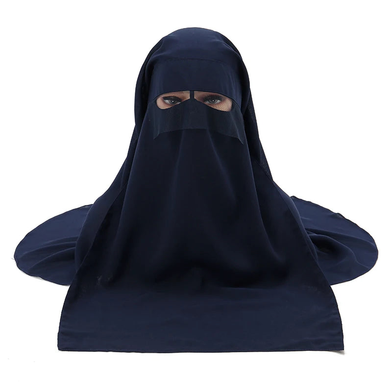 2 Layer Pinch Niqab with Mesh Visor