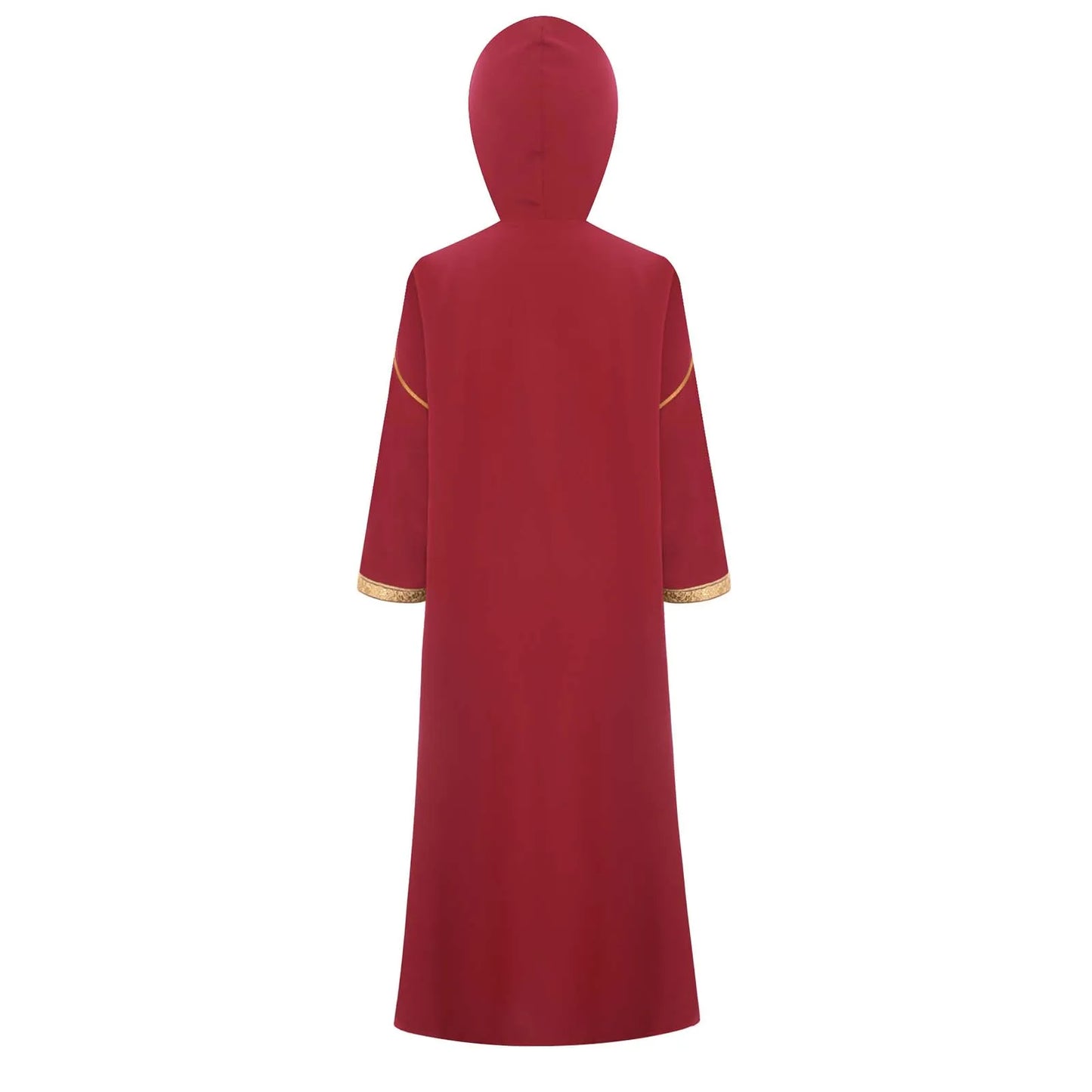 Hooded Kaftan with Zipper