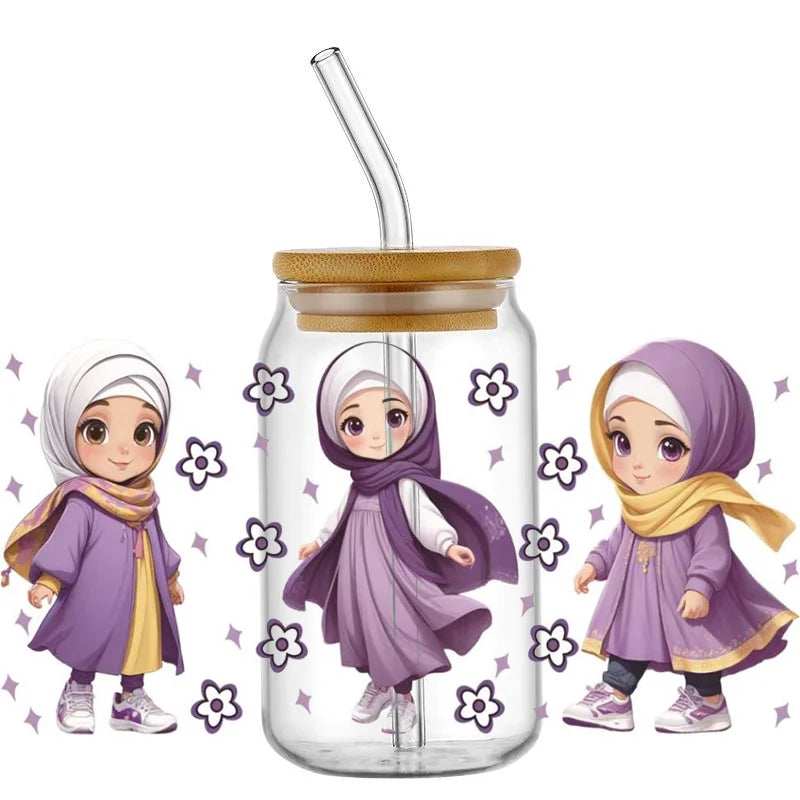 Islamic Decals for Kids Bottles