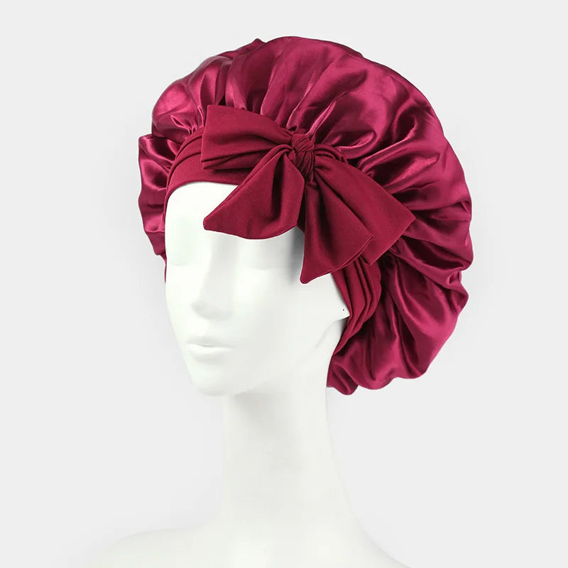 Adjustable Silk Satin Bonnet