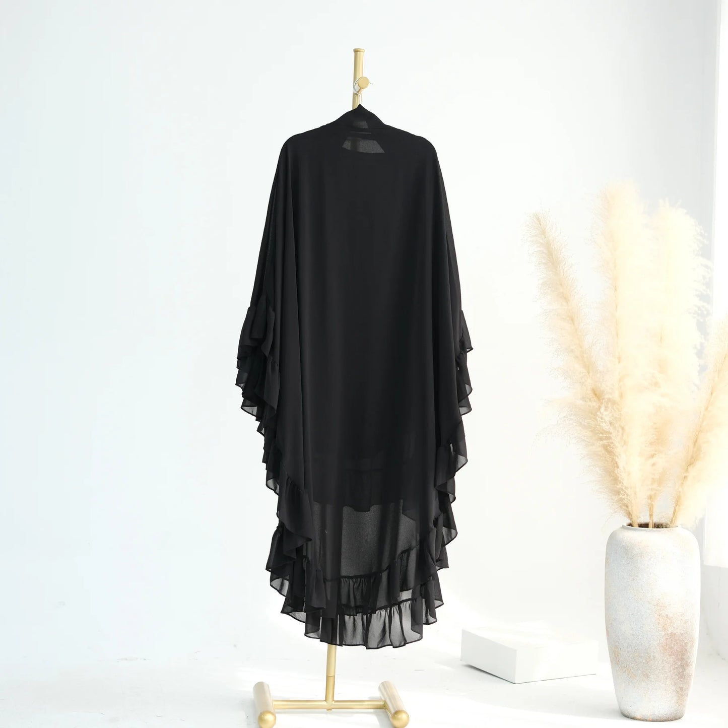 2 Layer Ruffle Chiffon Khimar