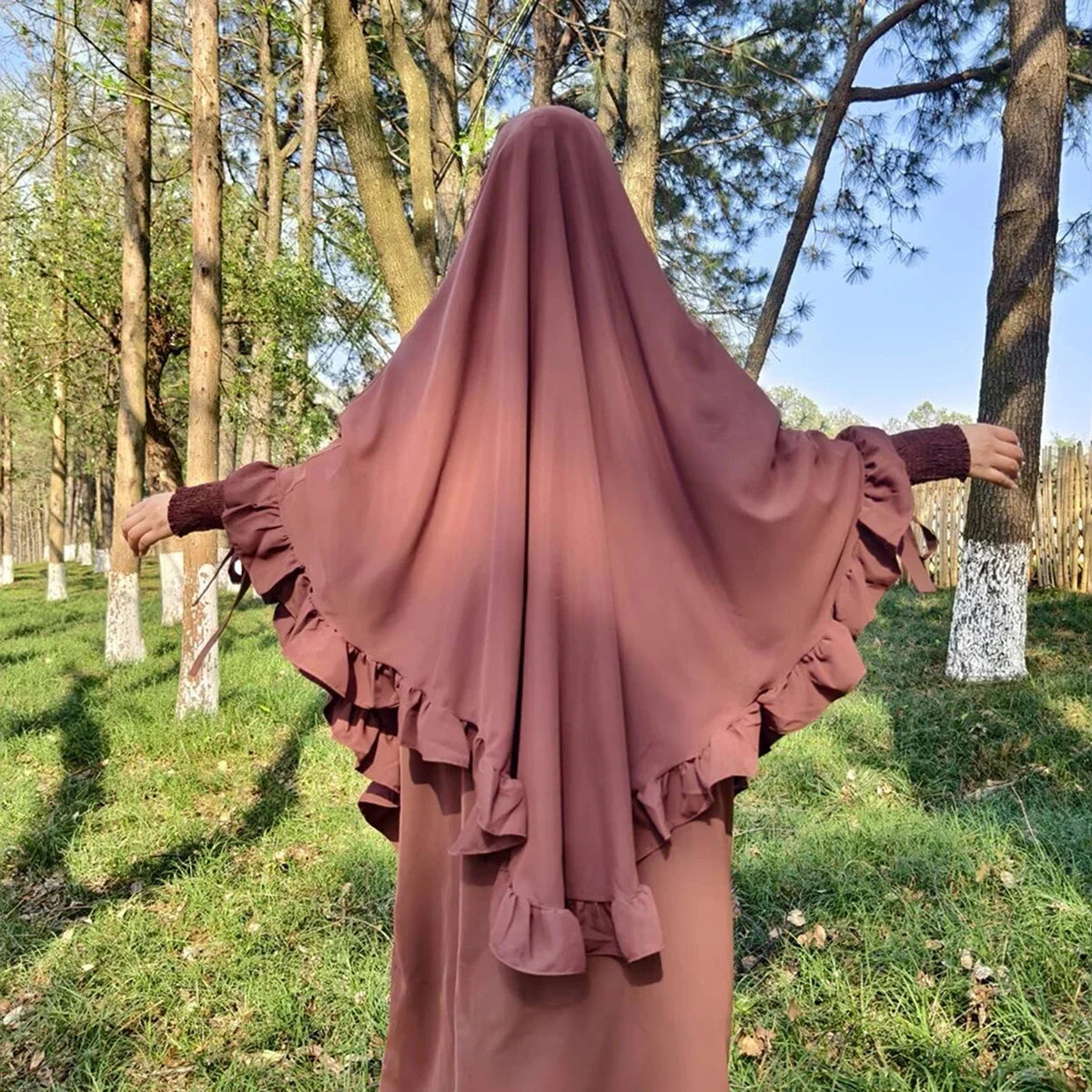 One Layer Ruffle Khimar