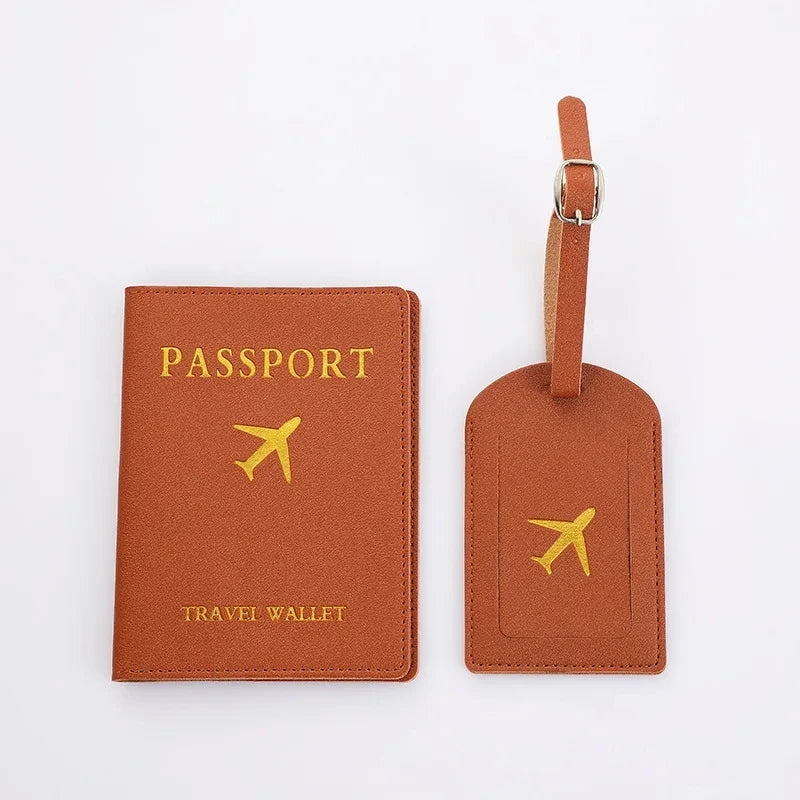 2 Piece Set Luggage Tag & Passport Cover