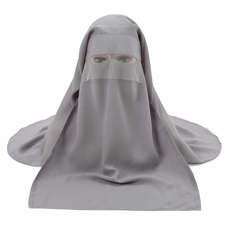 2 Layer Pinch Niqab with Mesh Visor