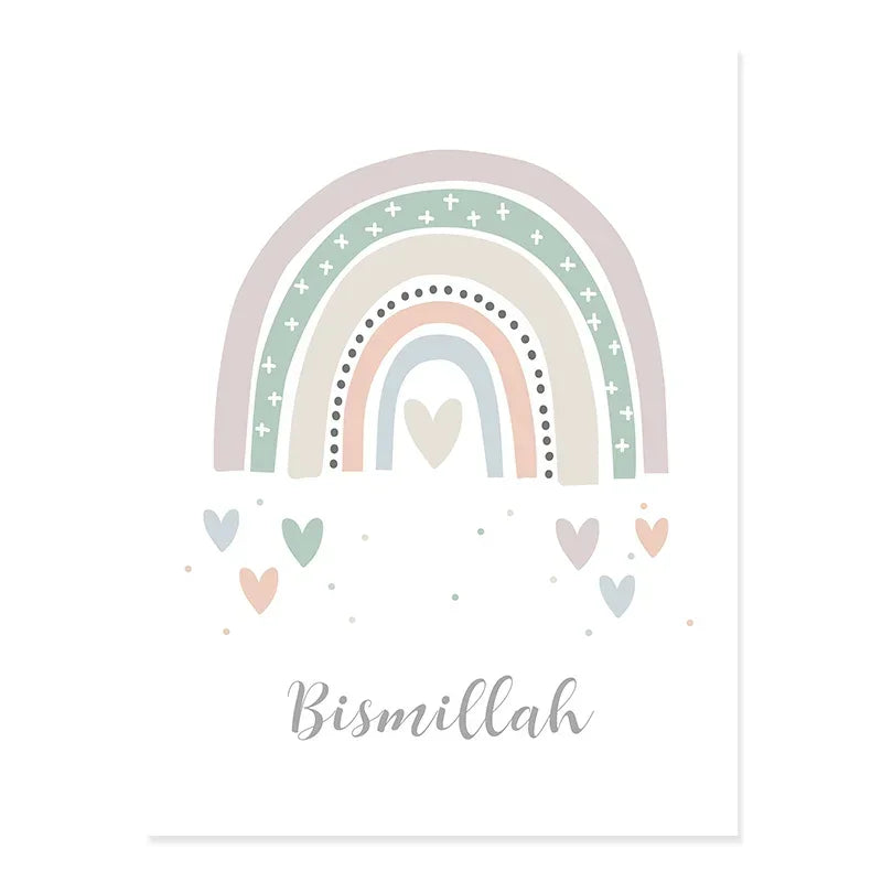 Bismillah Kids Bedroom Wall Decor