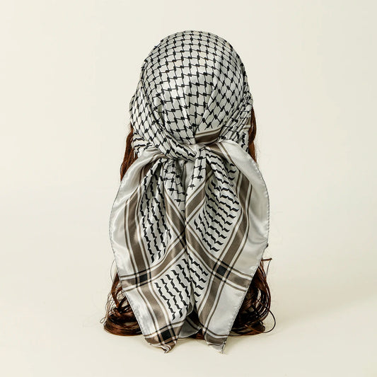 Small Satin Keffiyeh Scarf