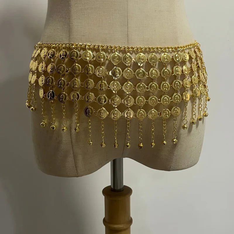 Belly Dance Gold Coin Waist Chain