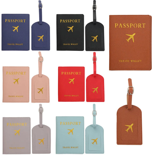 2 Piece Set Luggage Tag & Passport Cover